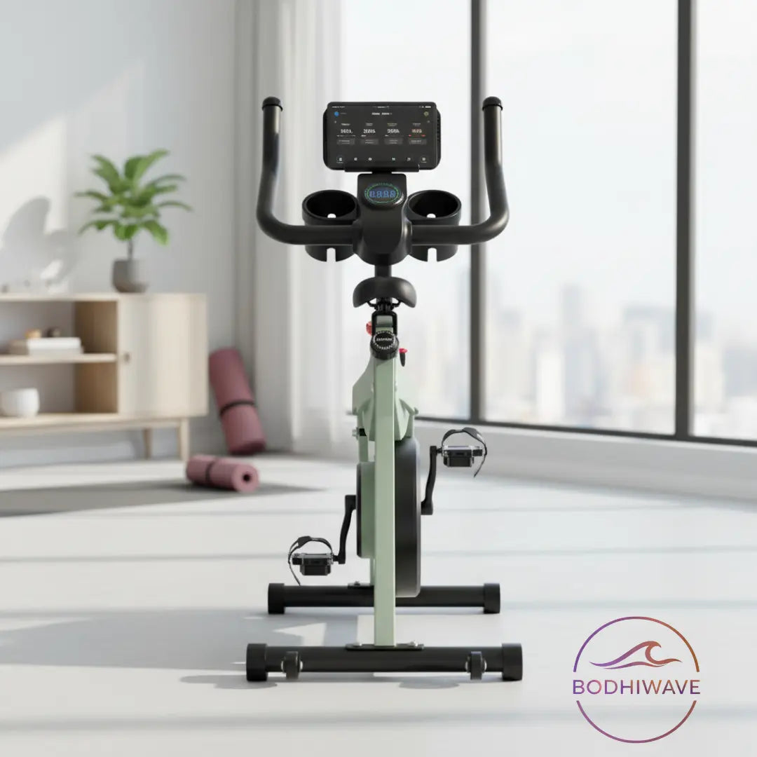 Exercise Bike with Electronic Magnetic Resistance – Quiet Indoor Home Bike | Bodhiwave