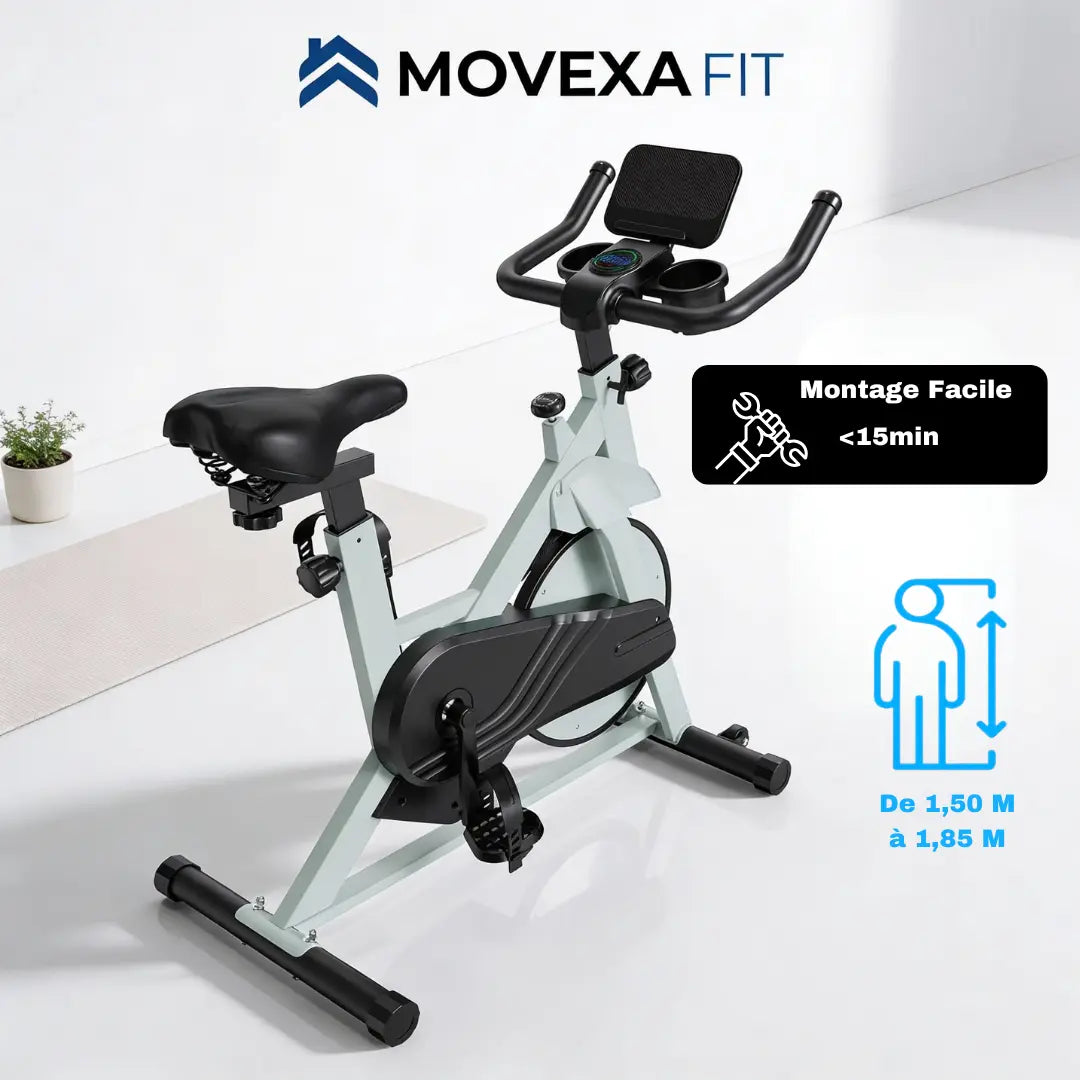 Vélo d’appartement silencieux – Sport à la maison | Movexa Fit