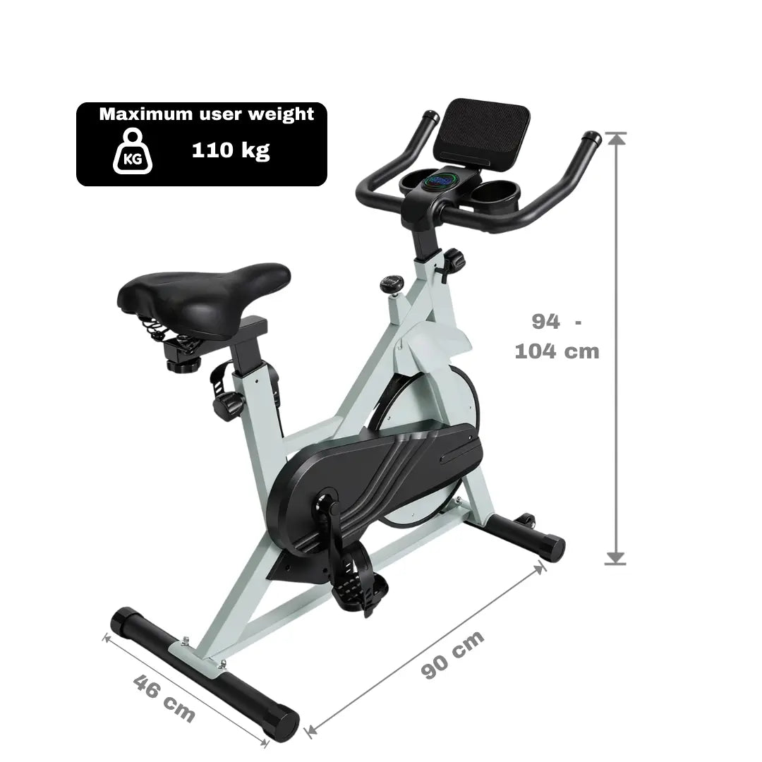 Exercise Bike with Electronic Magnetic Resistance – Quiet Indoor Home Bike | Bodhiwave